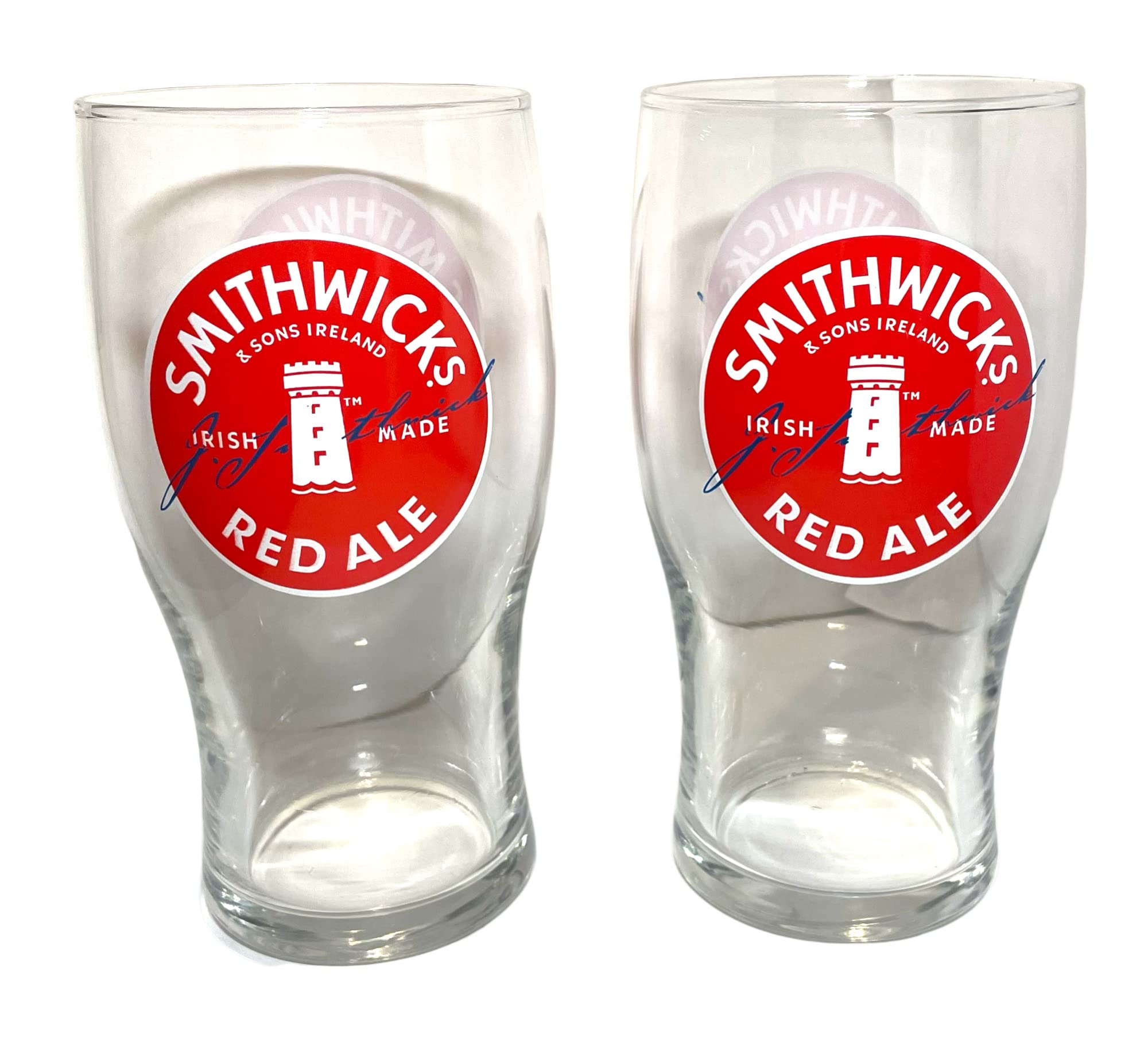 Smithwicks Irish Red Ale Pint Glasses | Set of Two (2)