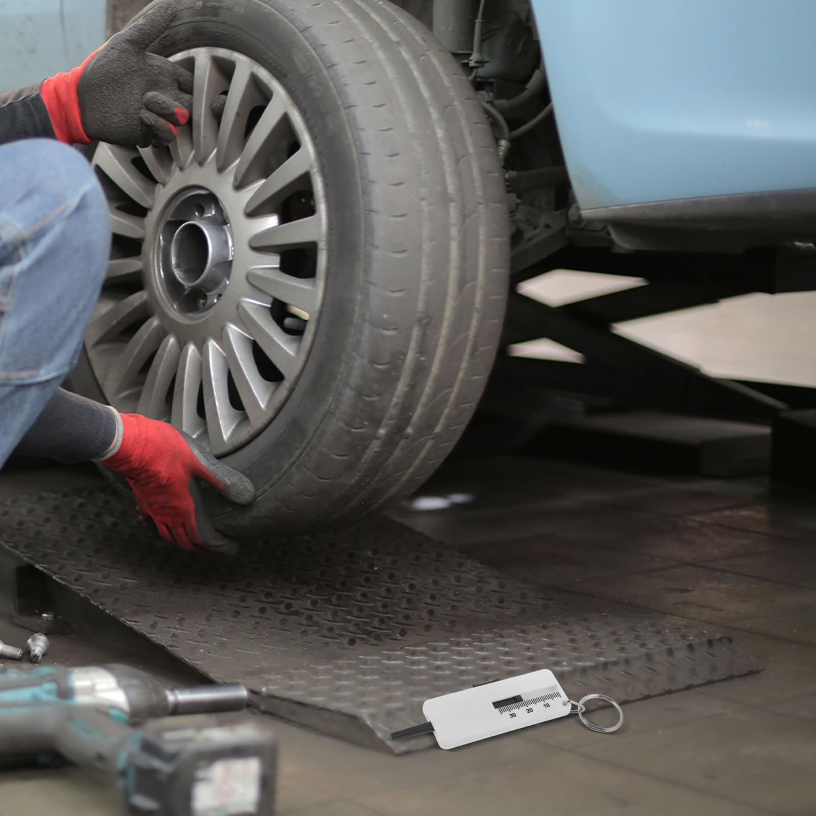 CHILDWEET Car Tire Gauge Tire Depth Gauge Tool 3pcs Tire Tread Depth Gauge Accurate Measurement Abs Material Easy to Use