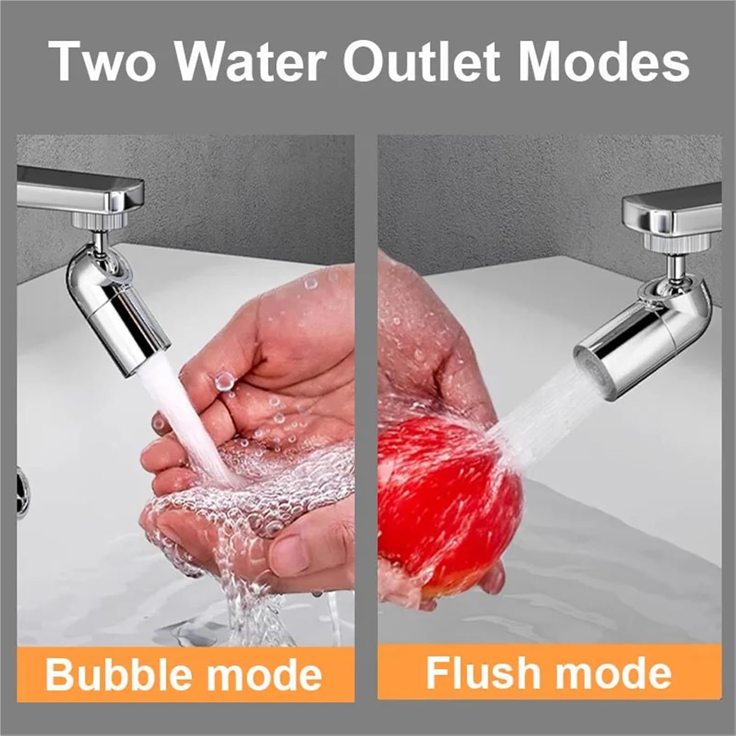 720 ° Universele Kitchen Faucet Anti-Splash Nozzle Aerator Filter Copper Extender Adapter Mouthwash Mouth Extende