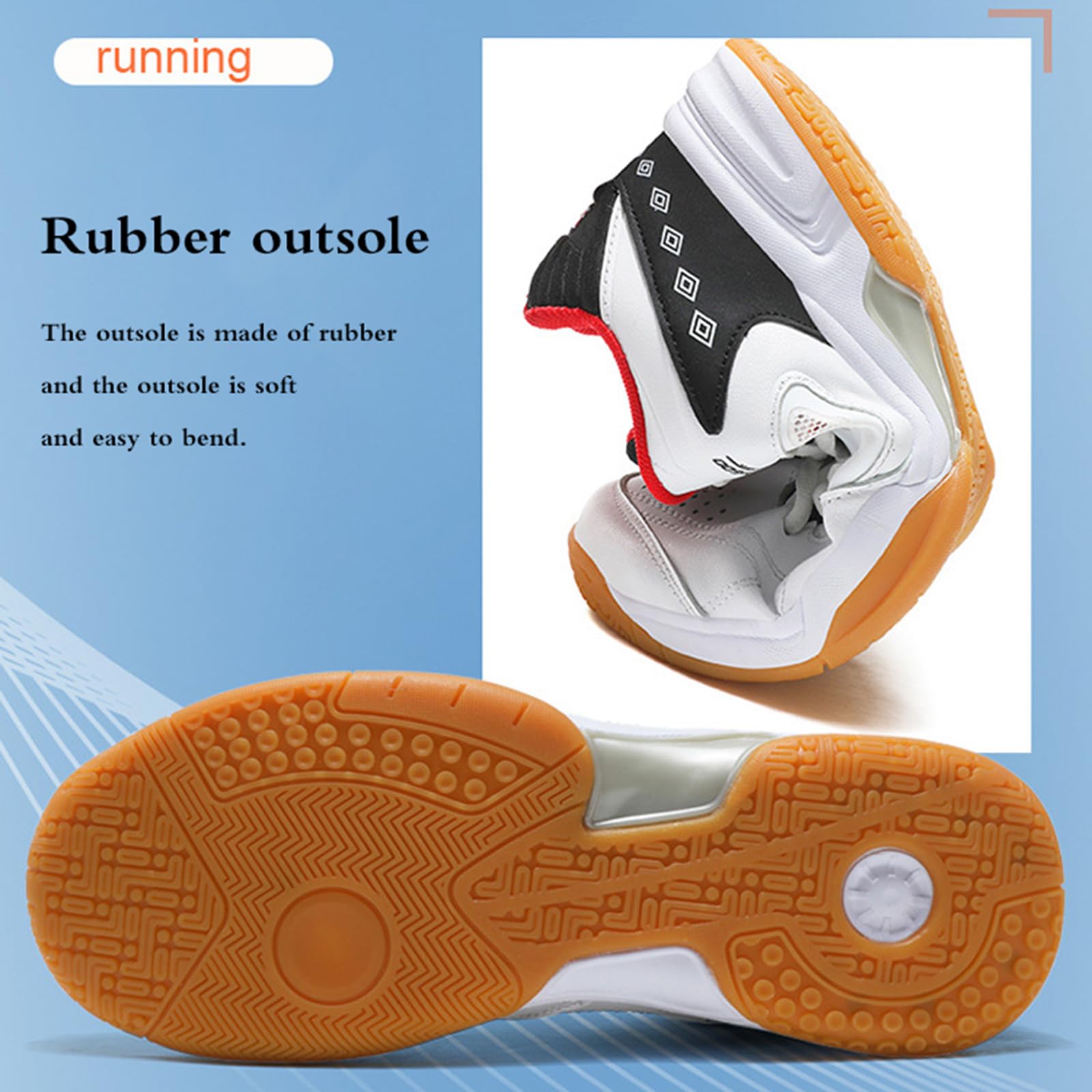 Chaussures De Tennis De Table,Pingpong Badminton Sneakers,Chaussures Tennis Table D'IntéRieur,Chaussures De Tennis Homme,Respirant LéGèRes Non Slip Chaussures Badminton Tennis Marche Baskets