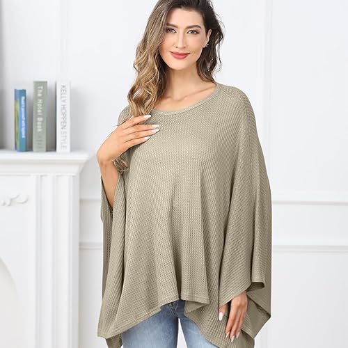 Miniatura 10 de Funda de lactancia de punto para lactancia materna, manta acogedora, transpirable y suave, cuello ancho con elástico para una fácil visión (gris)