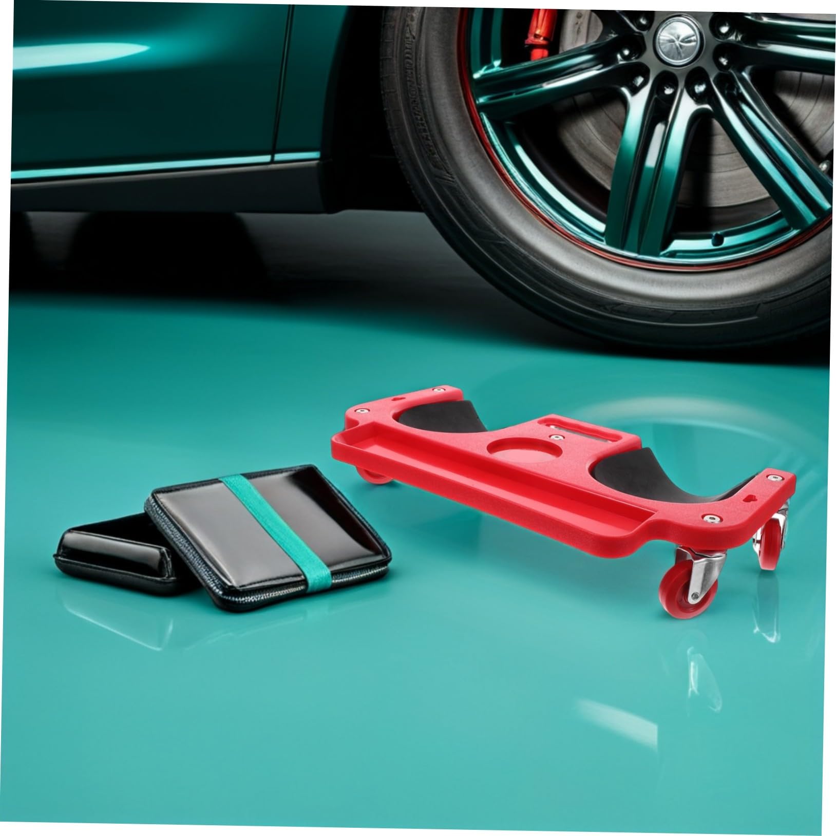 Tapis De Genouillère à Roulettes Pour Réparation Automobile Protection De Genoux Pour Travaux De Sol Pliable Pour Garage Et Chantier