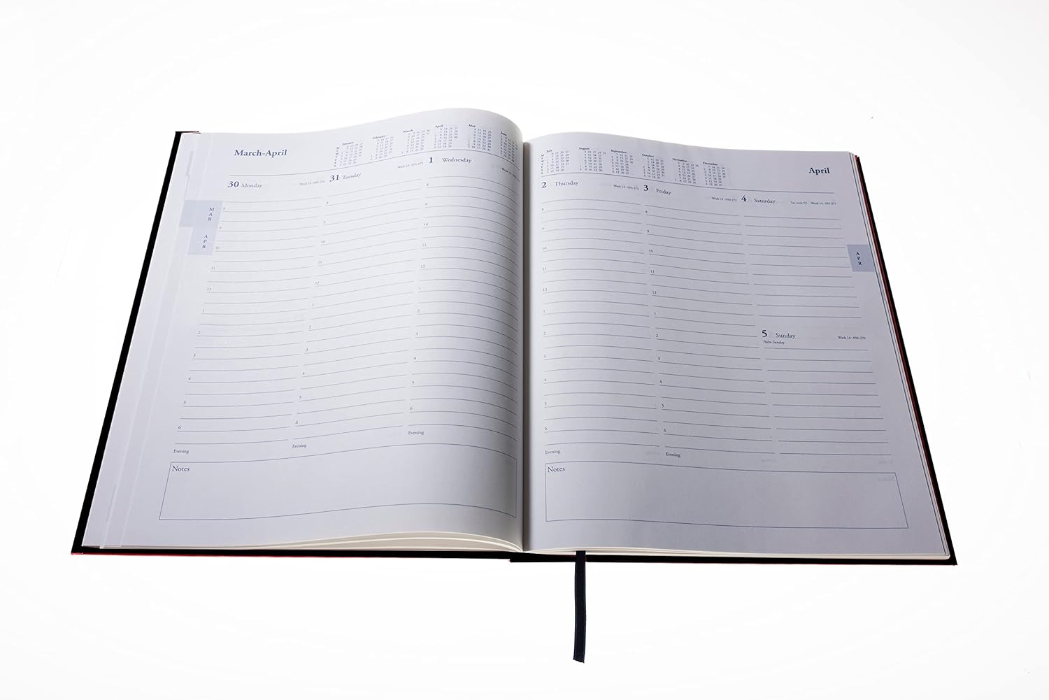 Collins Standard Desk 2025 Diary for Professionals - Quarto Week to View Business Diary (Appointments) - Black - (A36.99-25) - Premium Business Planner with Hardback Leathergrain Covers