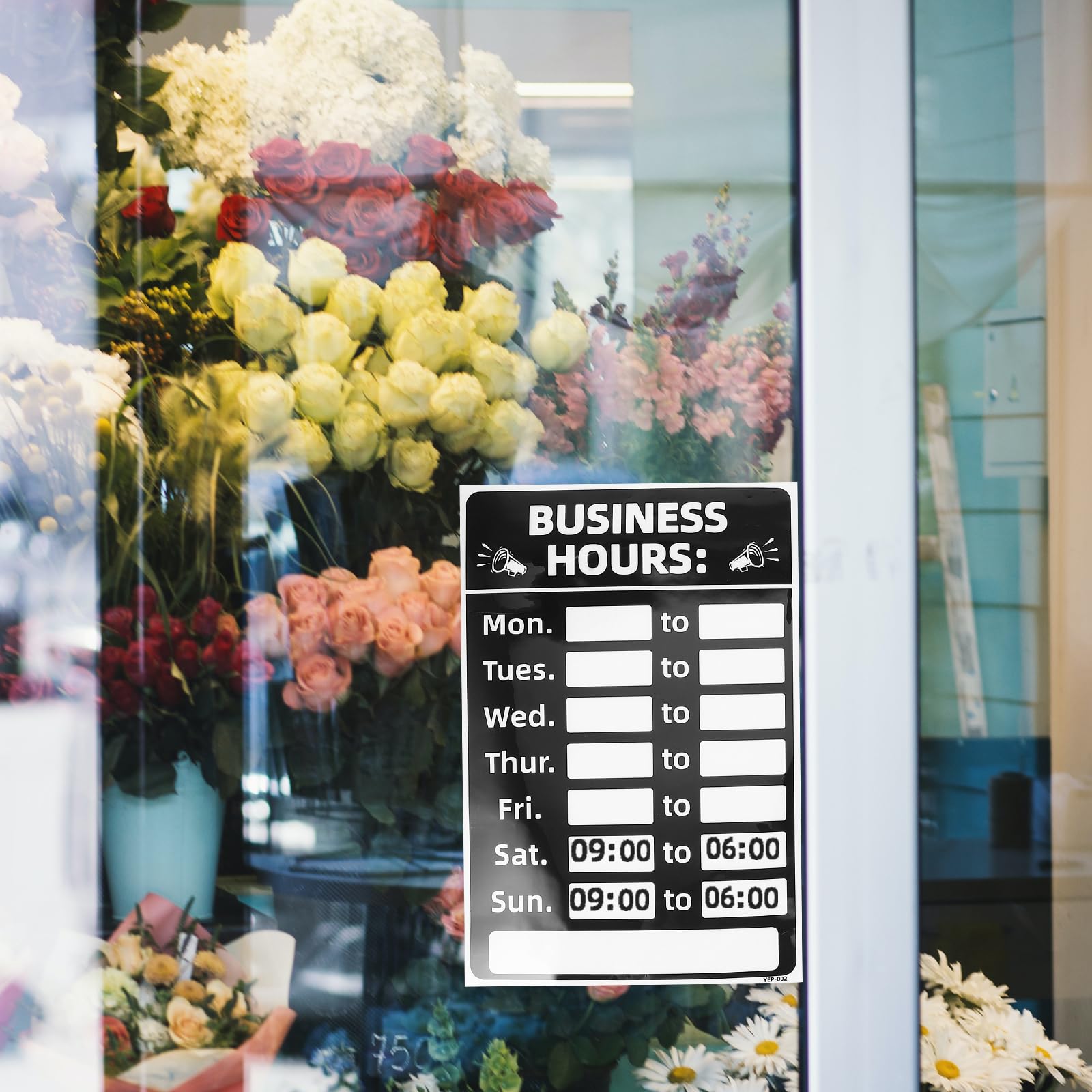 Garneck Horario De Trabajo Cartel Abierto Cerrado Paquete De Horario De Oficina Cartel Con Pegatinas De Tiempo Para Tiendas De Ventana De Puerta Restaurantes Bares Venta Por Menor