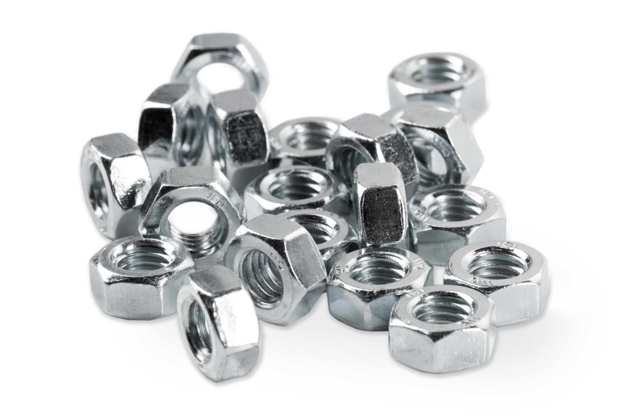 500 tuercas hexagonales DIN 934 ISO 4032 galvanizadas 8 tuercas hexagonales M14