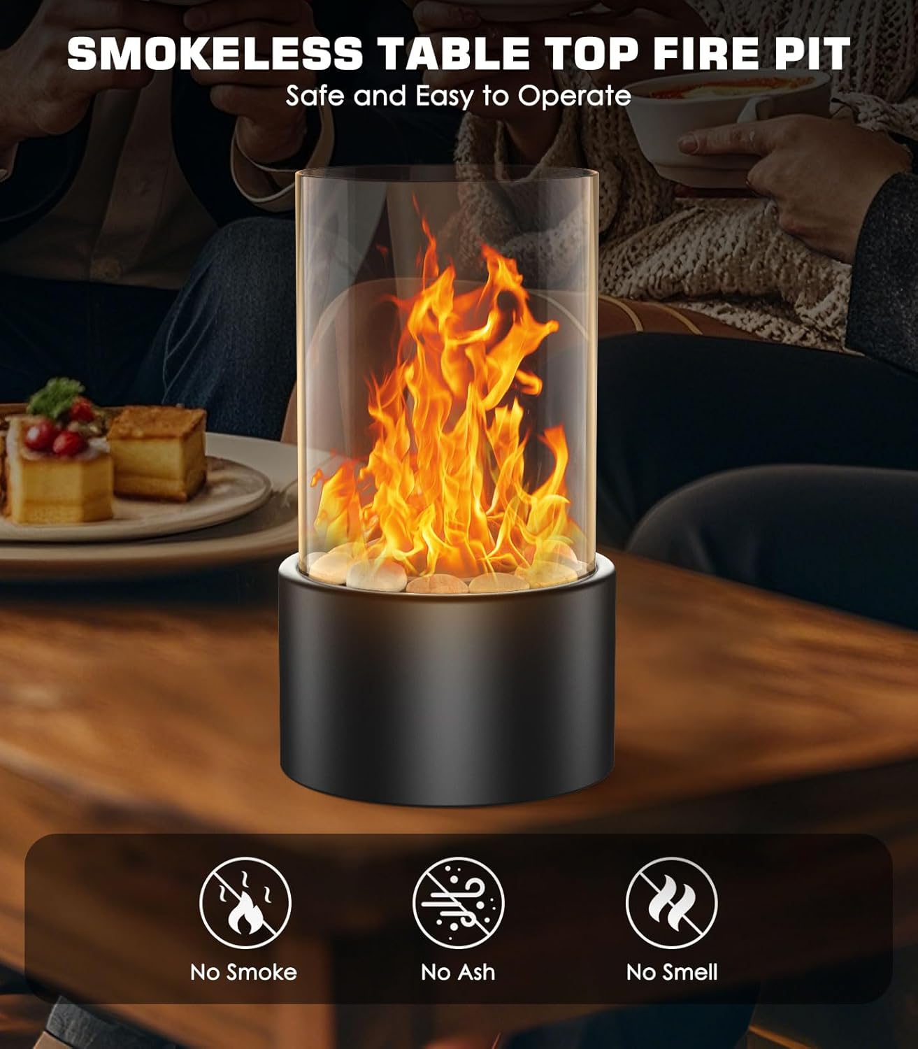 MoKo Tischkamin: Die perfekte Mischung aus Stil und Wärme für drinnen und draußen!