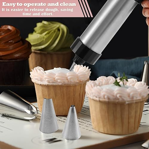 Miniatura 5 de Máquina de prensa de churro, kit de prensa de galletas, herramienta de prensa de galletas, prensa para hacer galletas, prensa para decoración de