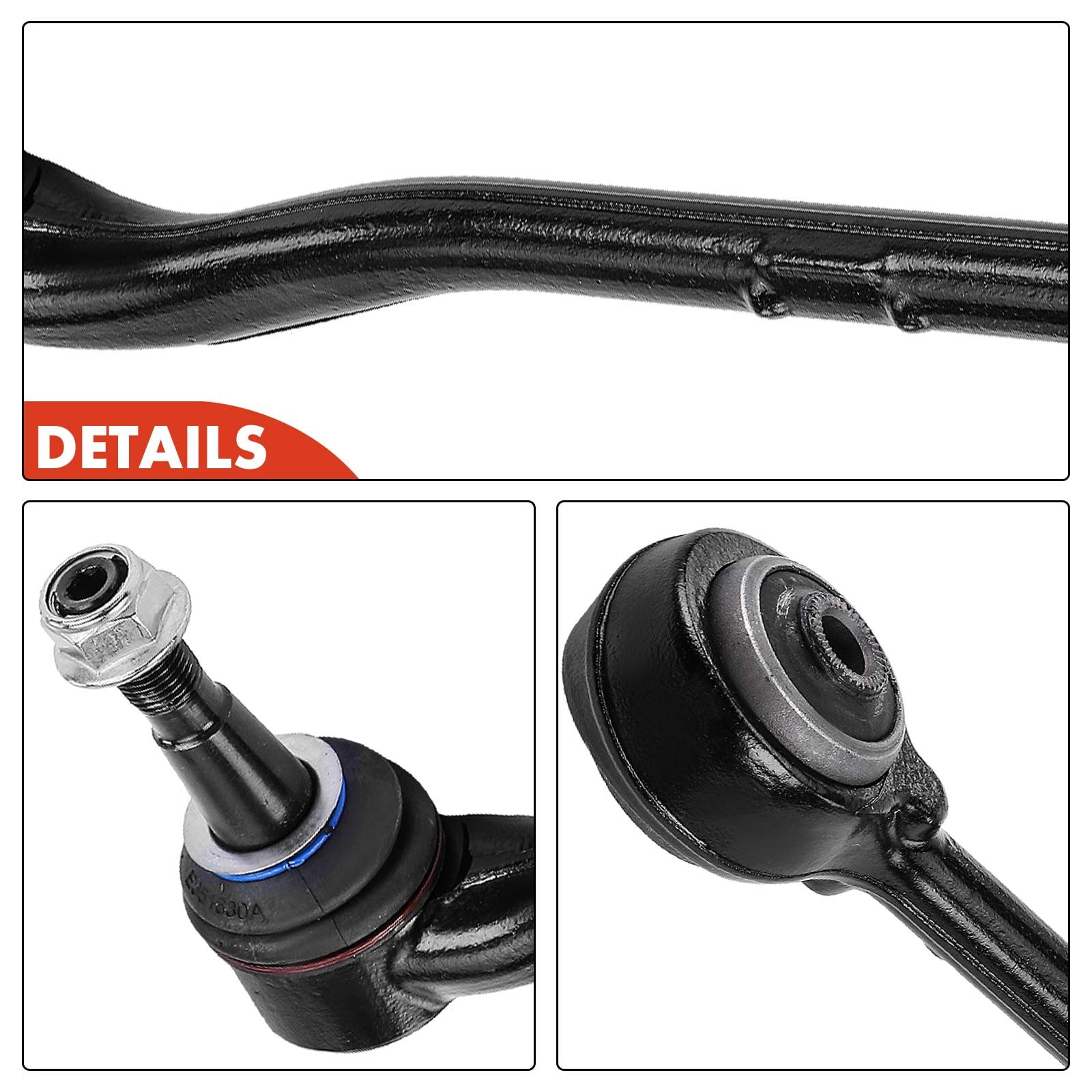 Frankberg Bras de suspension, suspension de roue, essieu avant, arrière | 31126787670, essieu avant, droite, arrière, ci-dessous, 31126760276; Compatible avec: X5 E53