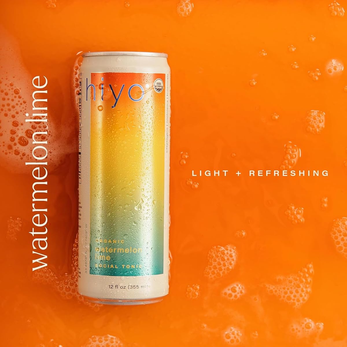 Hiyo Non-Alc Functional Seltzer, Adaptogens & Nootropics view 3