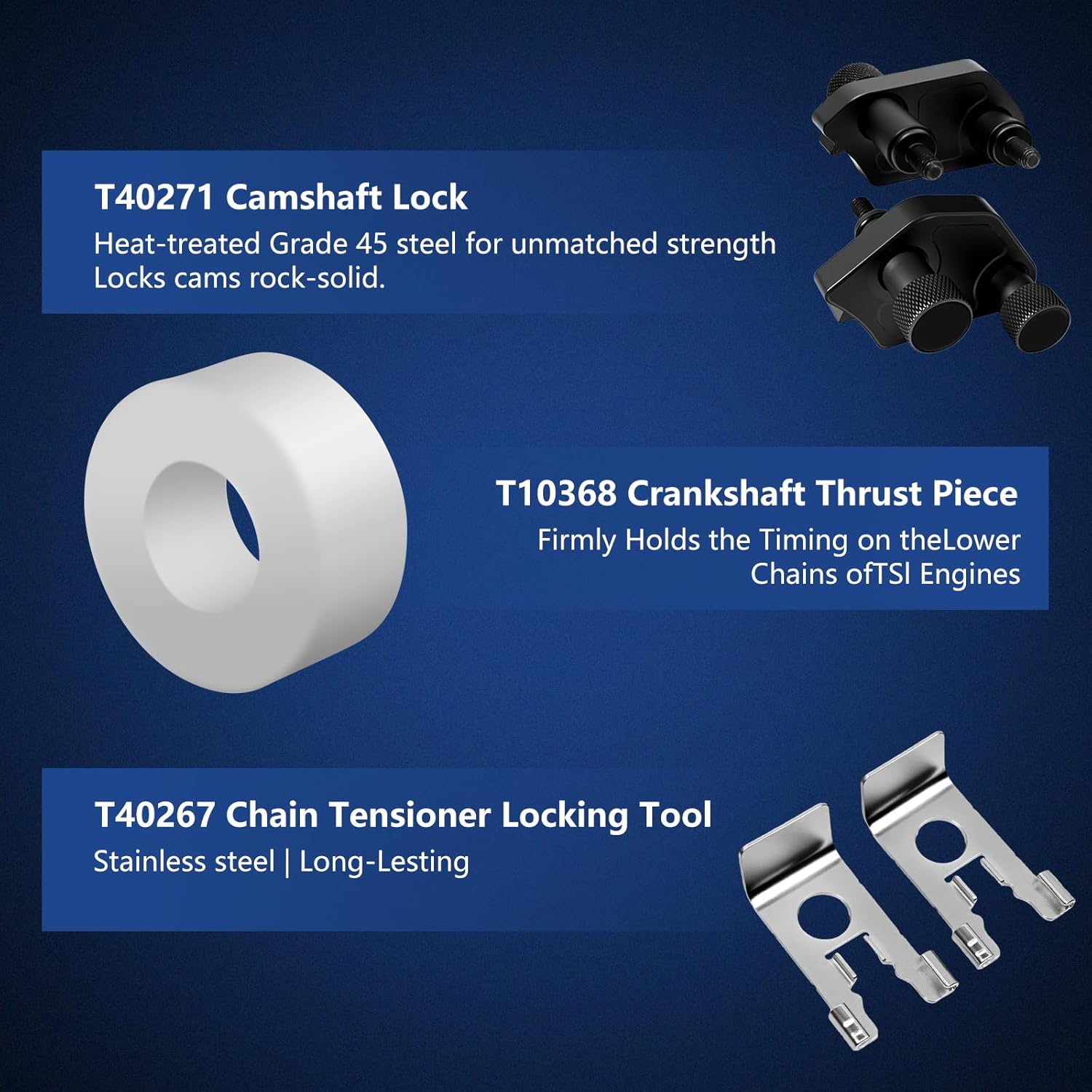 Timing Tool Set Compatible with Audi/VW VAG 1.8 2.0 TSI/TFSI, 21 PCS Timing Tool Kit for VW/Audi 2008-2018 EA888 Engines (Gen1-Gen3)