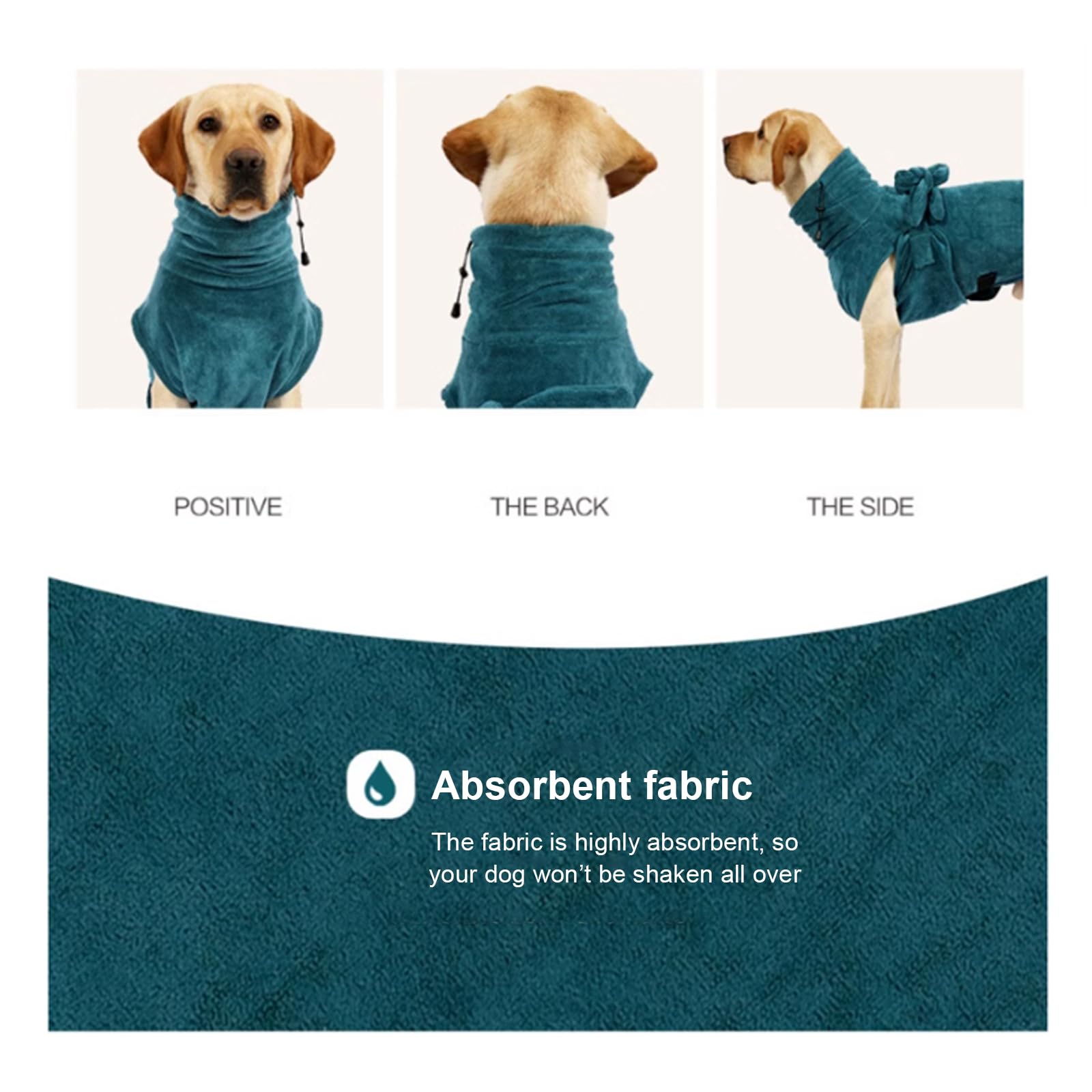 Accappatoio per Cani, Asciugamano Ad Asciugatura Rapida per Doccia E Bagno per Animali Domestici, per Asciuga Il Tuo Cane Dopo Aver Nuotato E Fatto Il Bagno,XL