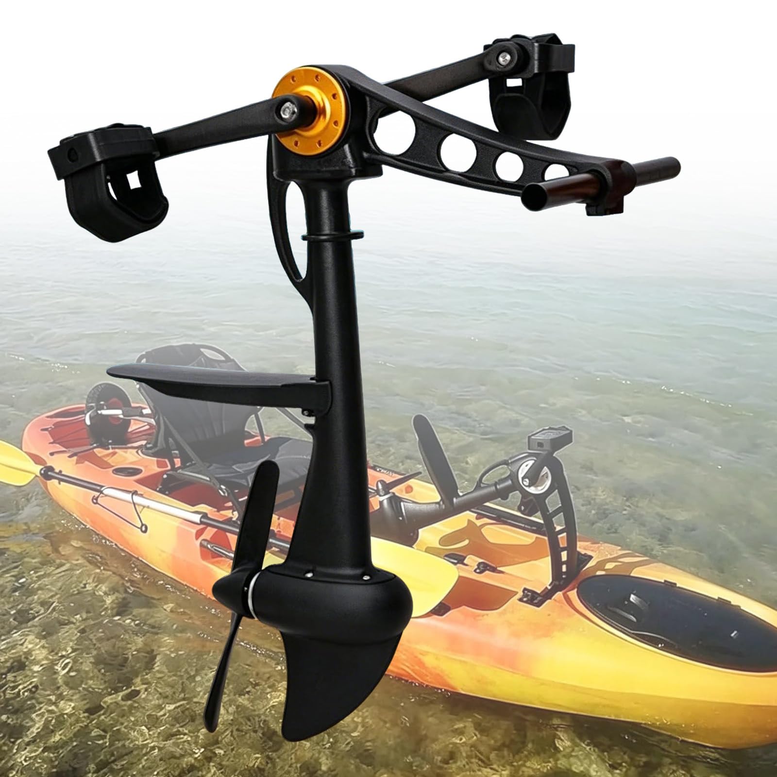 ZHLINGQ Complete Kayak Pedal Drive Kit, Kayak Pedal Drive Kit, Kayak Foot Pedals, Pedal Drive, Effortless Pedal Power System, Replacement Drives Fit All Kayaks&Fishing Boats