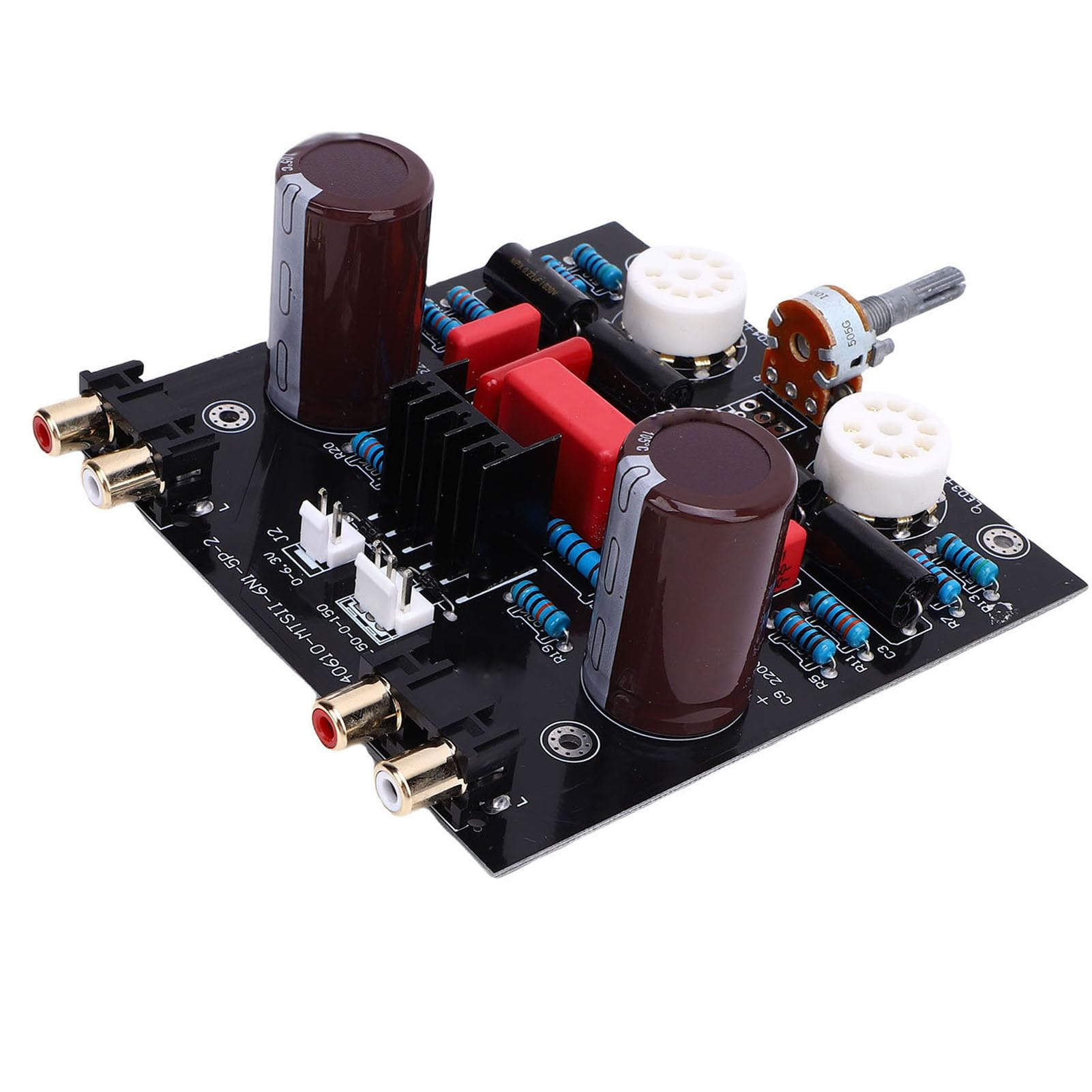 Cocoarm Modulo Preamplificatore Valvolare Elettronico Circuito Preamplificatore Valvolare PCB con Terminali Placcati Oro 12 X 12 Cm Design Modulare Senza Saldature per Appassionati di Audio