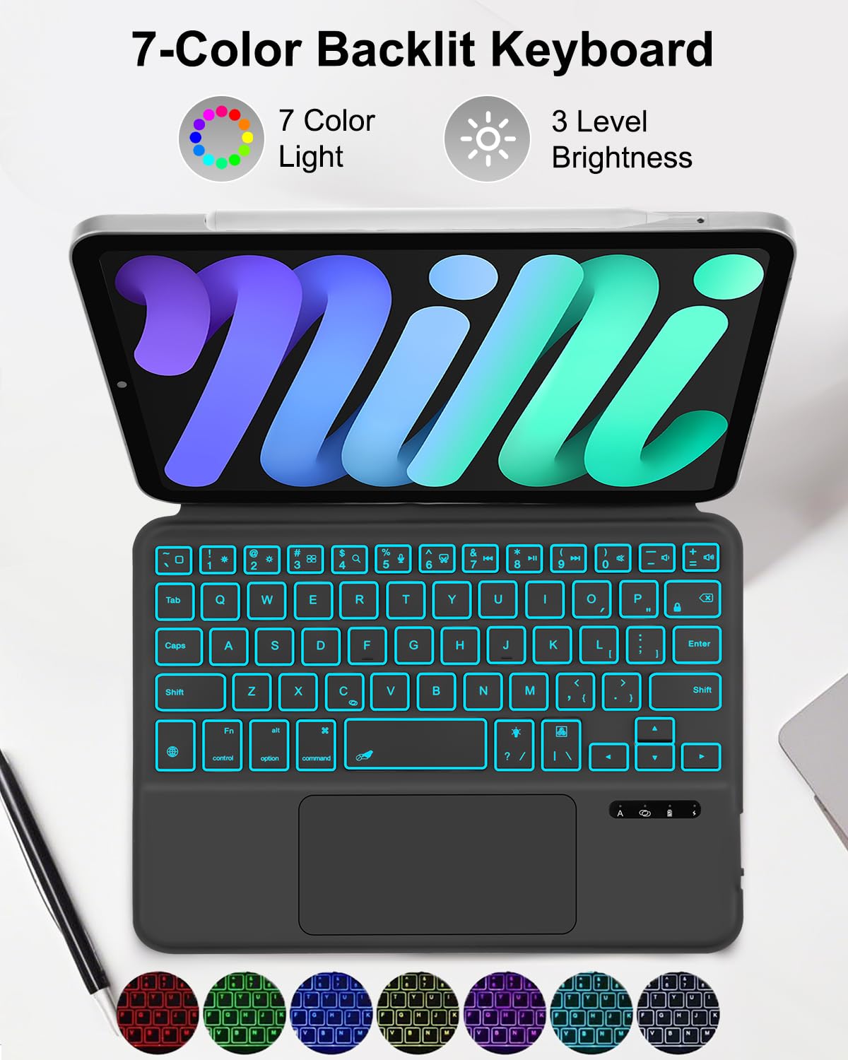 MePadKey Magic Touchpad Keyboard Case for iPad mini 7 (2024)/Mini