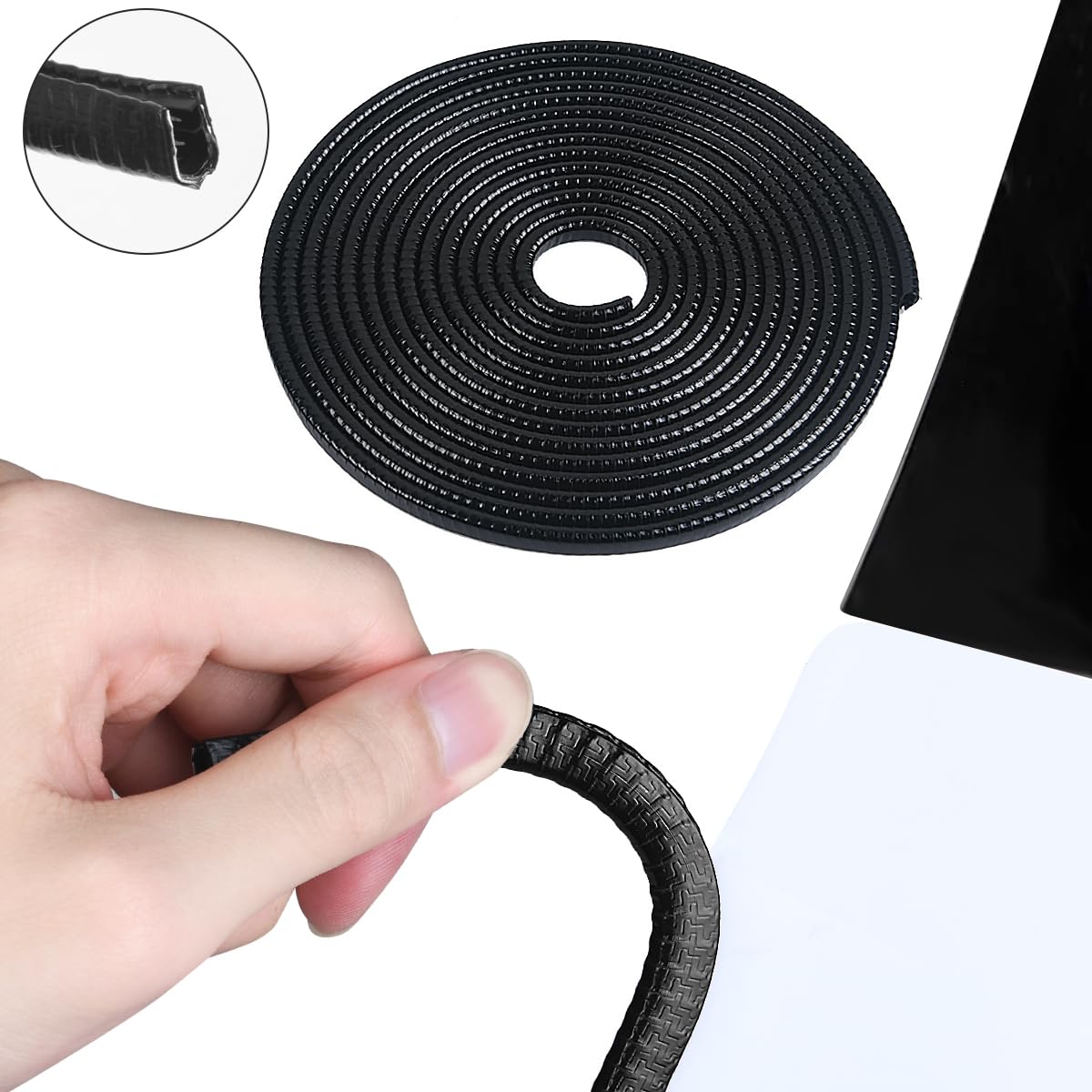 LaBlanc - Protection De Bord De Portière De Voiture En Caoutchouc Sans