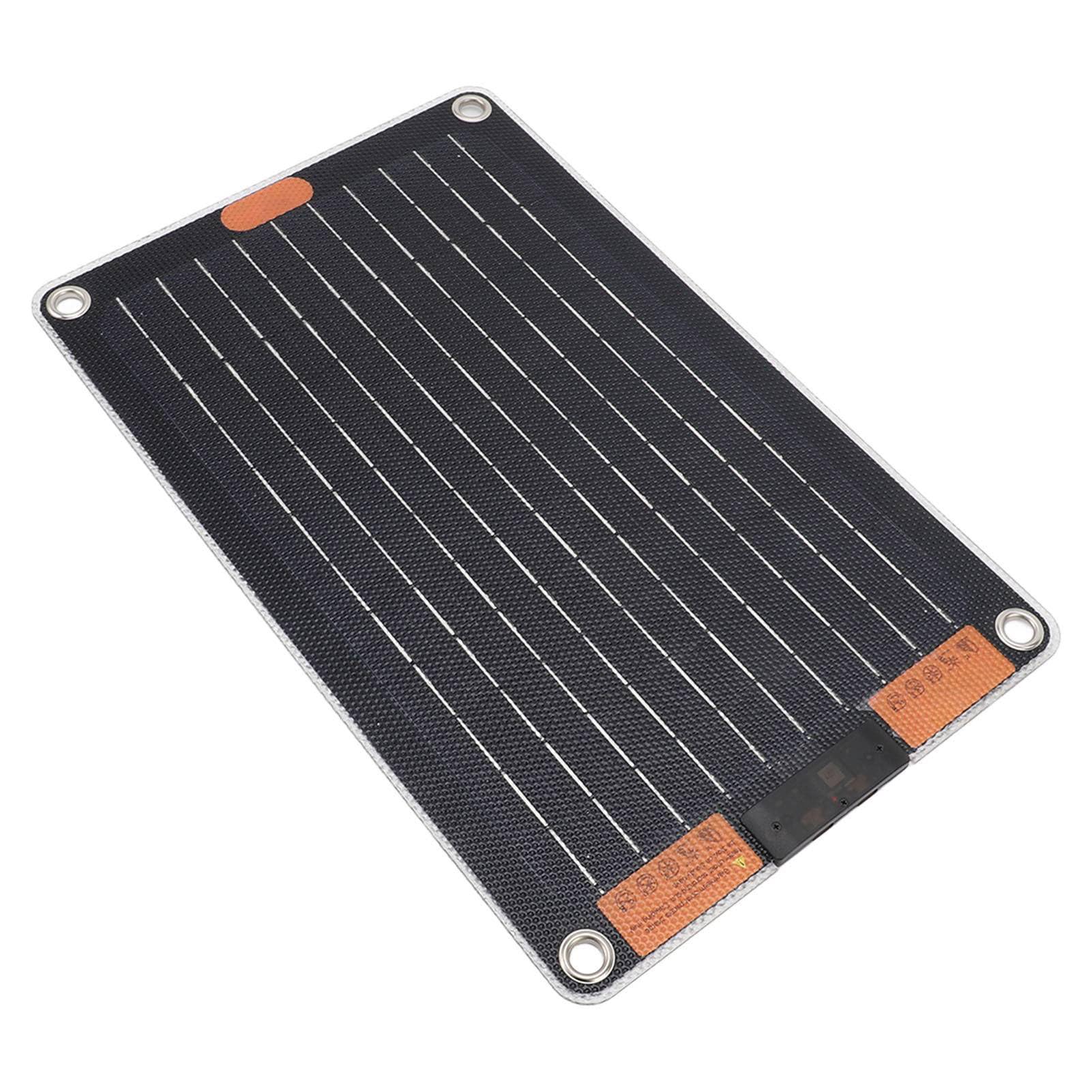 Keenso Chargeur Solaire Portable 30W, Panneau Solaire 5V 3A pour Le Randonnée de Camping