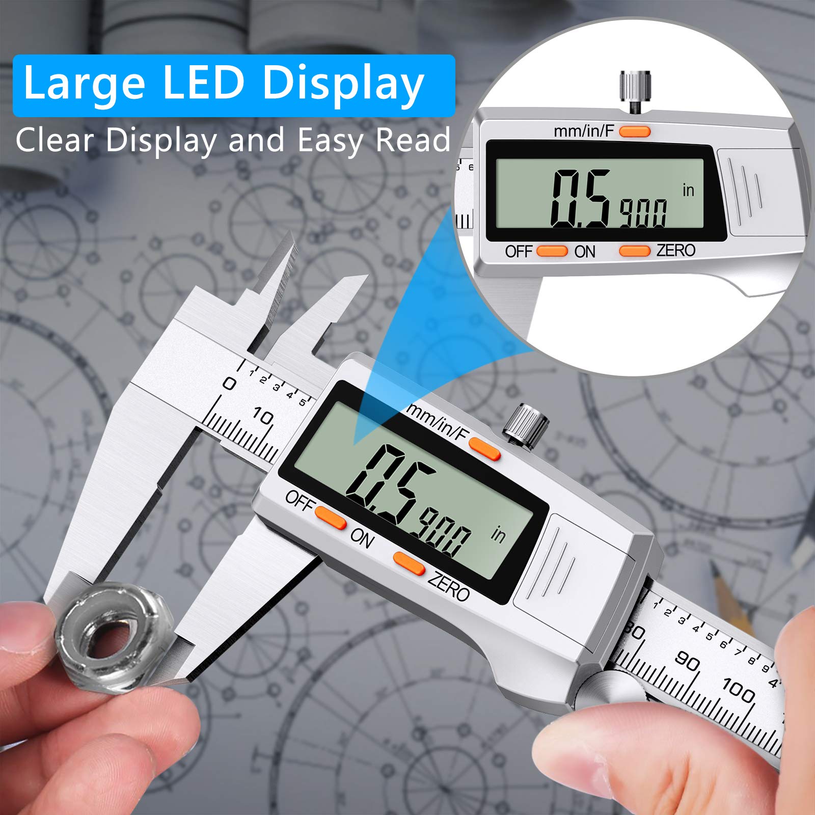 Buy Digital Vernier Caliper,eSynic Professional 200mm Electronic