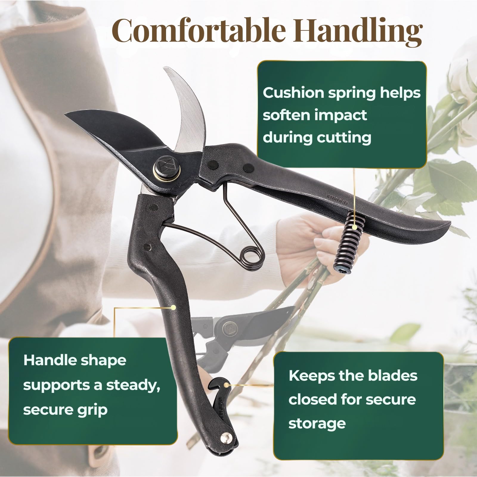 Wablade Japanese Pruning Shears - Precision Garden Tool -5