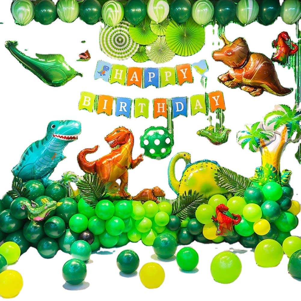 Buy Brain Giggles Dinosaur Theme Birthday Decoration Kit (89 pieces) Dinosaur Theme Party