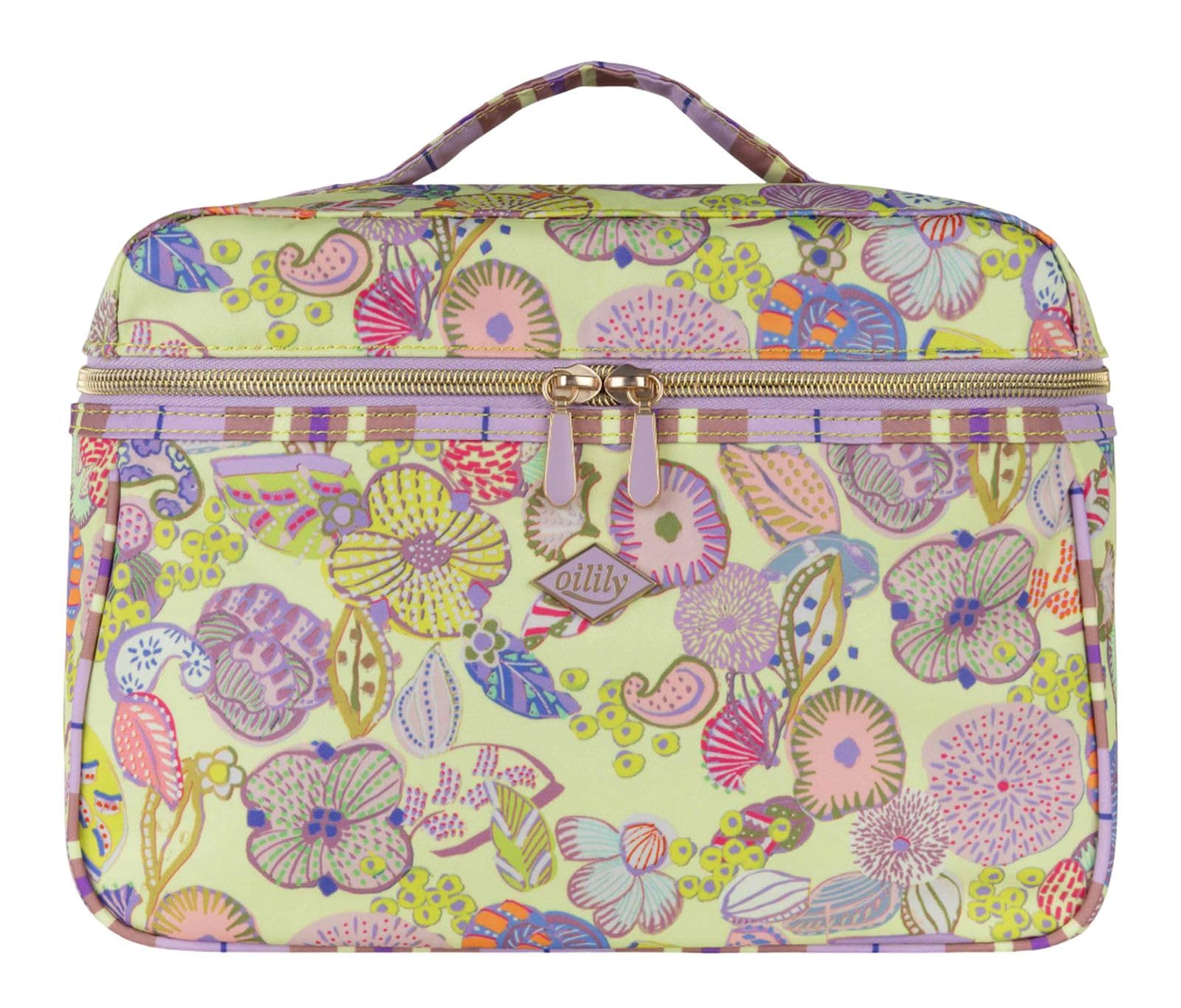 Oilily borsa trucco Cocos Beauty Case Sunny Lime verde chiaro
