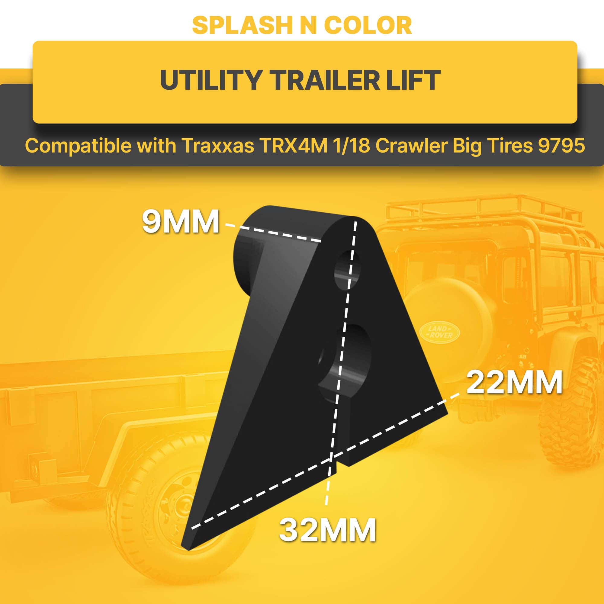 Upgrade Lift Kit For Traxxas Utility Trailer TRX4M 1/18 Crawler Big Tires 9795 - Foto 14