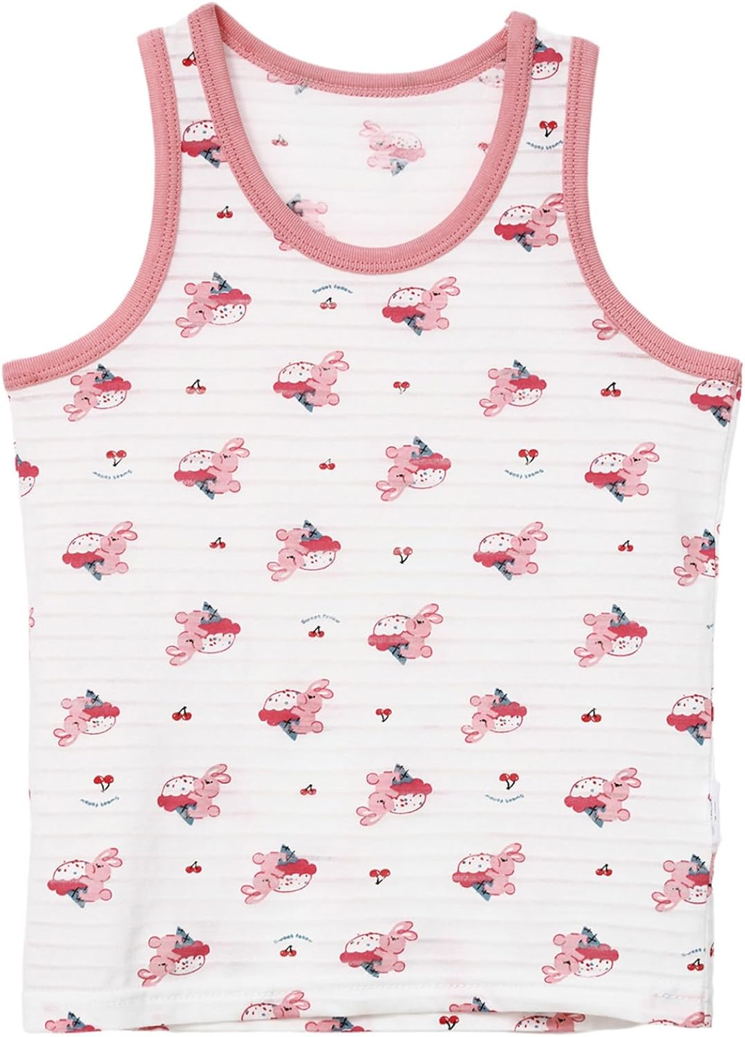 Kids Toddler Girls Cartoon Prints Undershirts Exercise Athletic Vest Sleeveless Soft Cotton Camisoles
