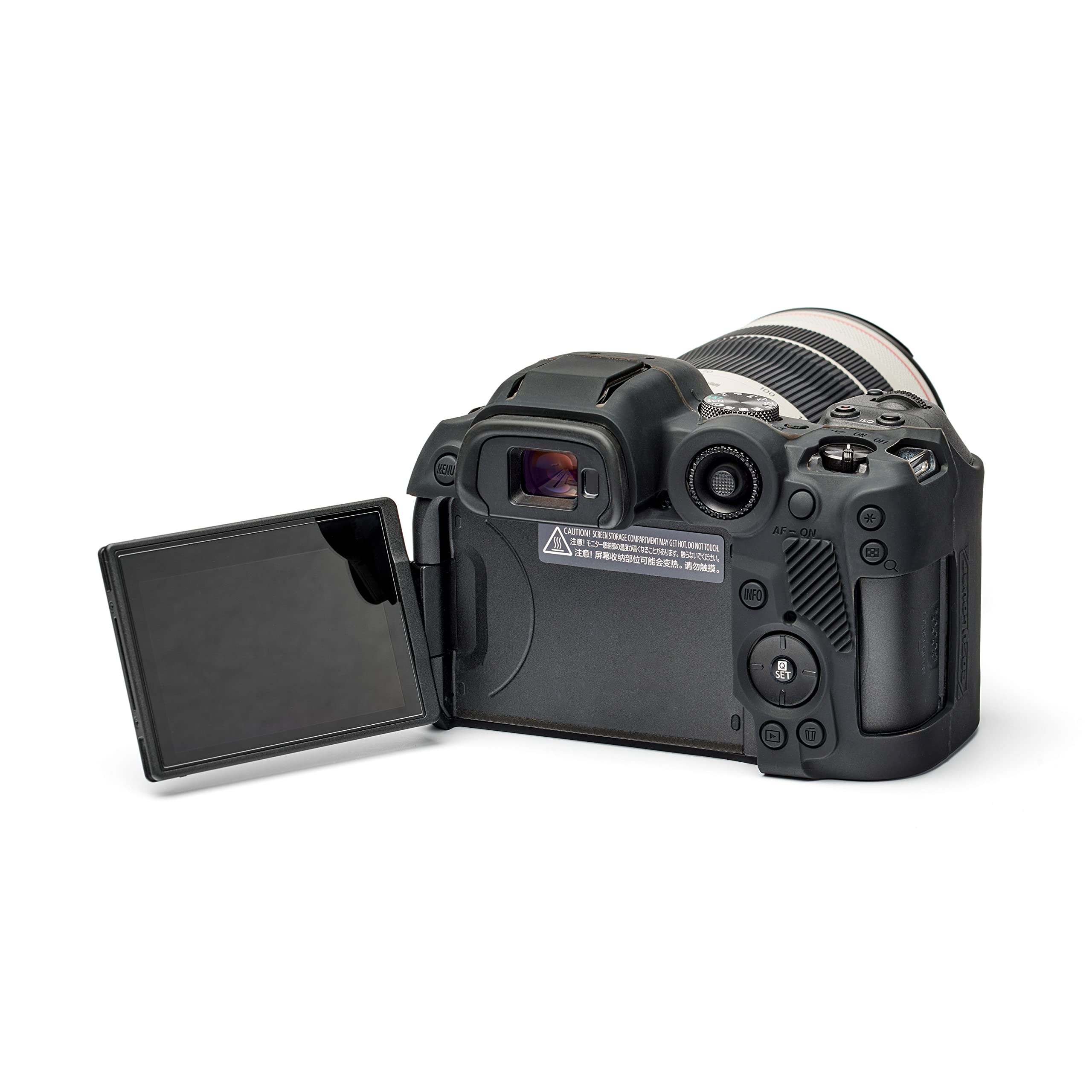 easyCover - Housse en Silicone pour Appareil Photo - Protection pour Votre Appareil Photo Canon R7 - Noir
