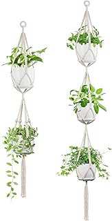 Macrame Plant Hanger - Fits 4 to 8 inches Pots for Indoor Outdoor, 49