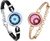 TOTWOO Touch Bracelet for Couple Vibration & Light Up Bracelets Long Distance Gifts for LDR One-to-One Bluetooth Pairing via App