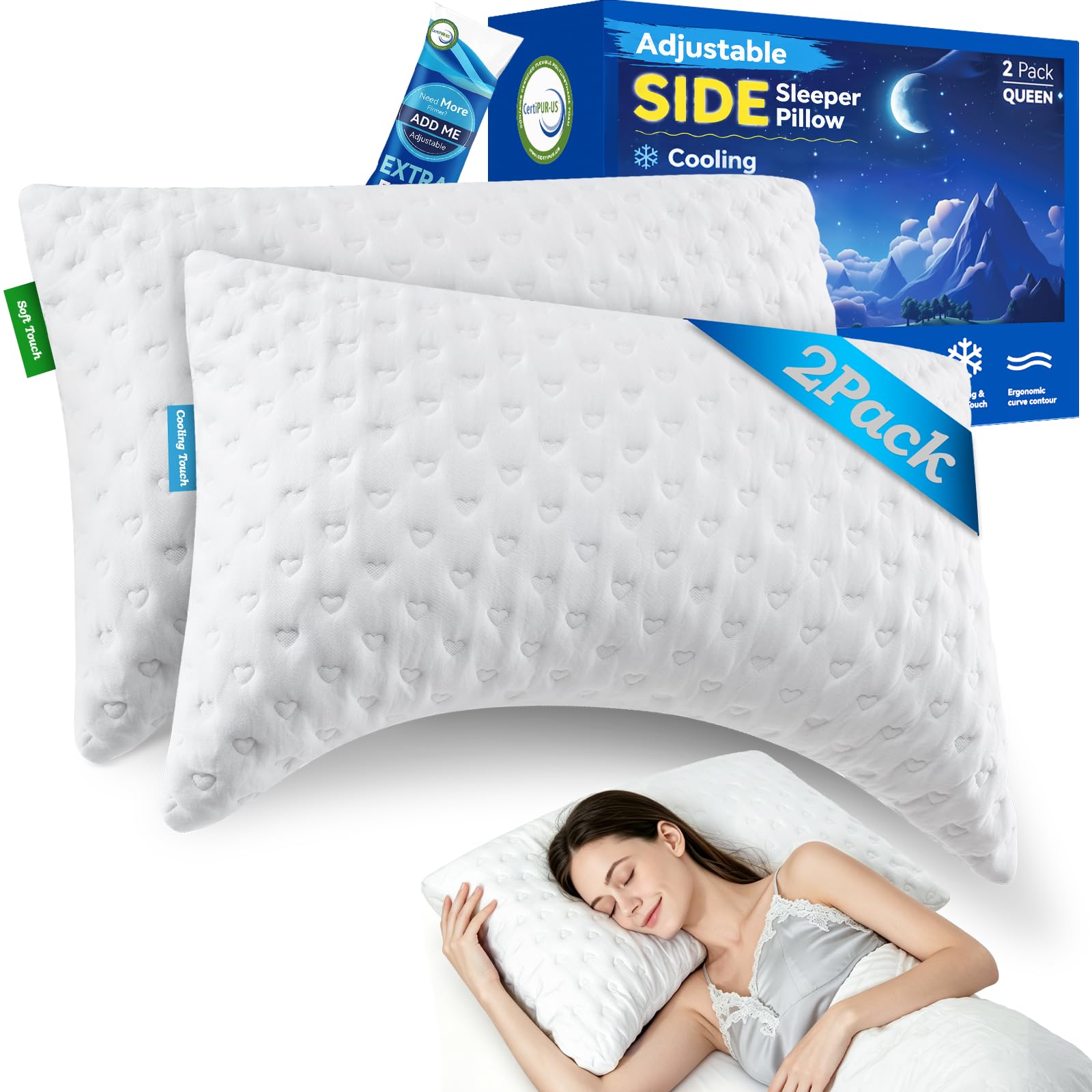 btasleeep Crescent Pillow