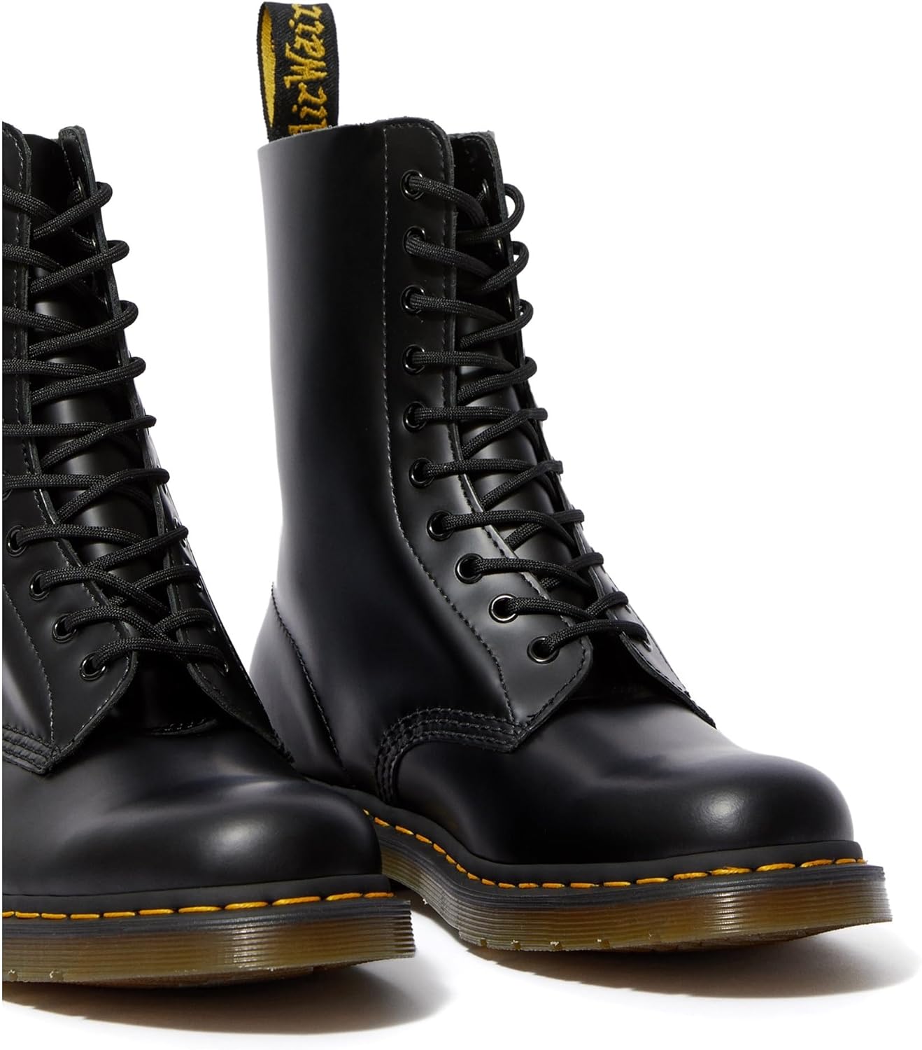 Dr. Martens 1490 Boot Black Smooth, 4 UK (6 US Women)