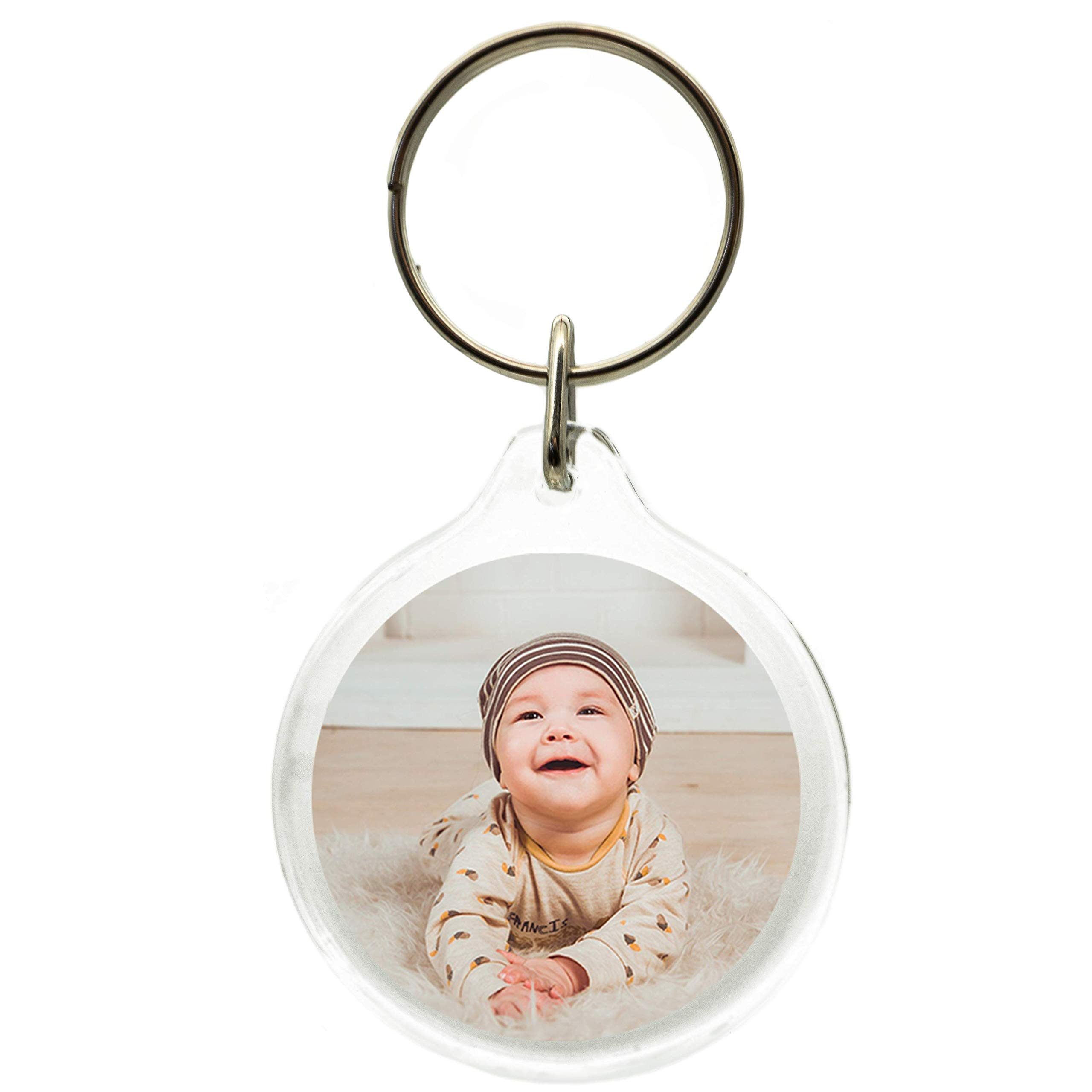 Portachiavi con foto personalizzata, con foto a scelta o testo, come idea regalo