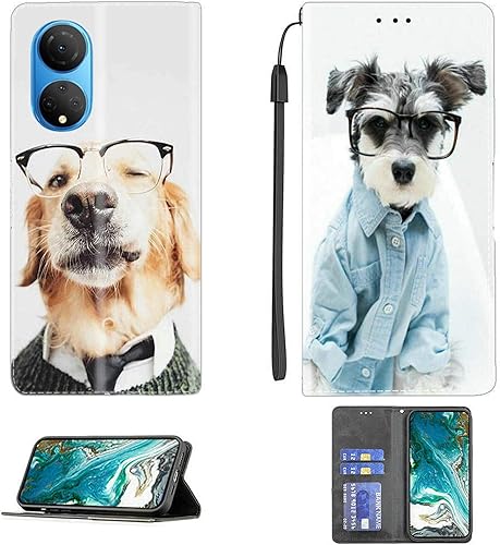 Flip Stand Case for Honor X7 Case Compatible with Honor X7 Phone Case Cover PU Leather Kickstand Magnetic Wallet Case CPT52