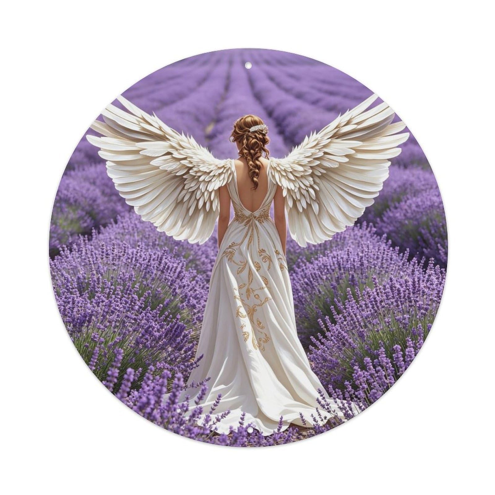 Provence Lavender Field Metal Tin Sign Plaque