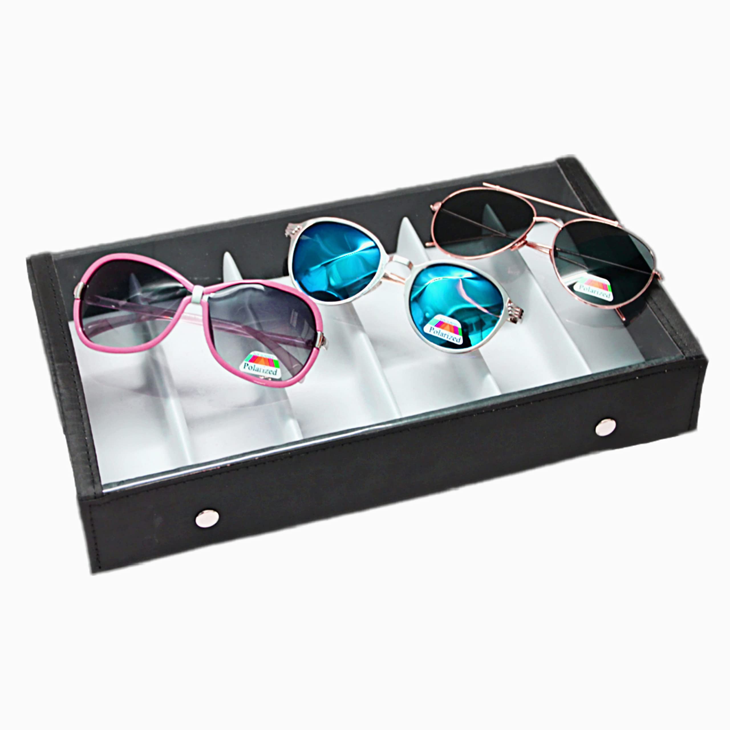 Nooks Sunglass,Goggles And Eyewear Leather Storage Box Case Cover Organizer Compartment | 10 * 8 * 3 | Multicolor | Ss-6-Rd (B09HRQ94FV) Amazon Price History, Amazon Price Tracker