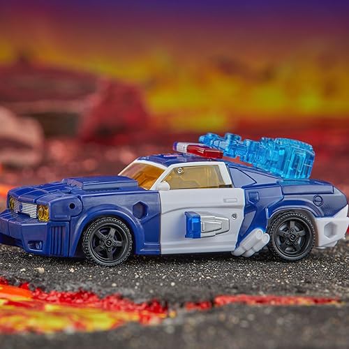Miniatura 9 de Transformers Legacy United Deluxe Class Rescue Bots Universe Autobot Chase, figura de acción de conversión de 5.5 pulgadas, 8+