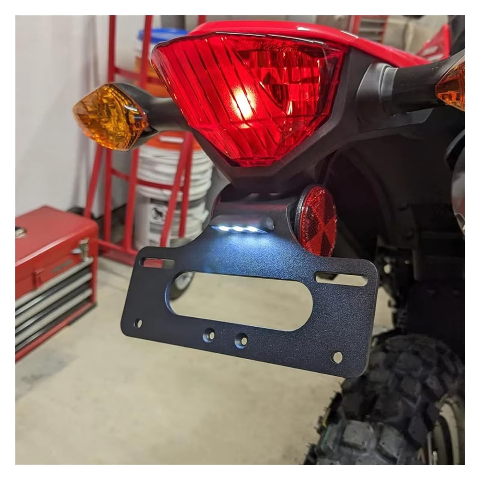 Moto Supporto Targa Per CRF300L Per RALLY Per CRF300RX Per CRF300RL 2021-2025 Moto Posteriore Tail Tidy Kit Targa Staffa Di Supporto