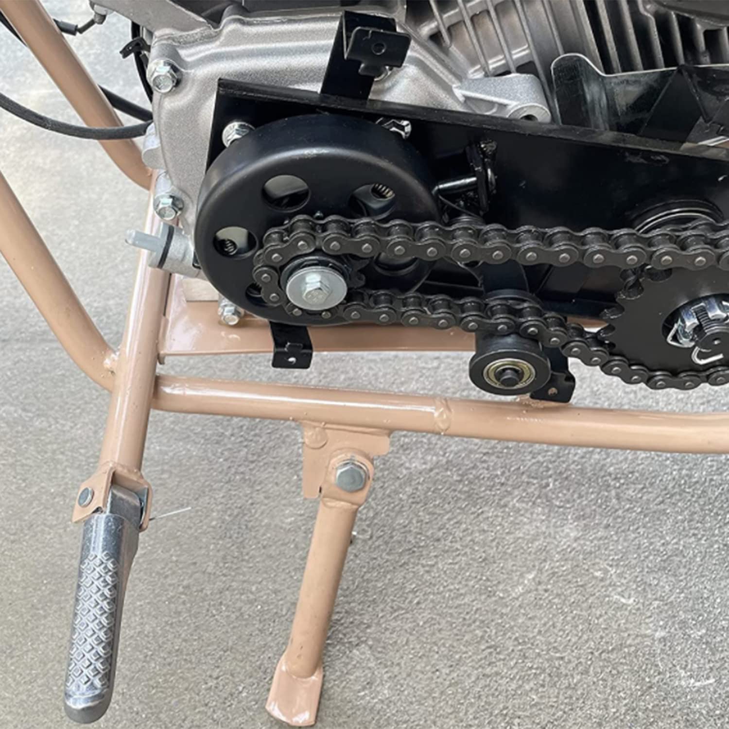 CHANGCHENG 420 Jackshaft Chain 42Links + Chain Tensioner Roller + Chain Breaker for BT200X CT200U Trail 200 CT200U-EX Baja TrailMaster Warrior Heat Massimo MB165 MB200 196CC 6.5 Mini Bike Chain