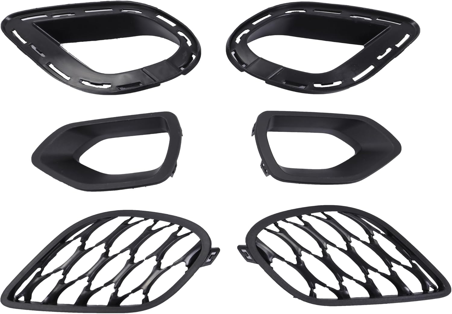 ALING Front Bumper Cover Set Compatible with 2015-2021 Dodge Charger New Bumper Cover Set of Replacement