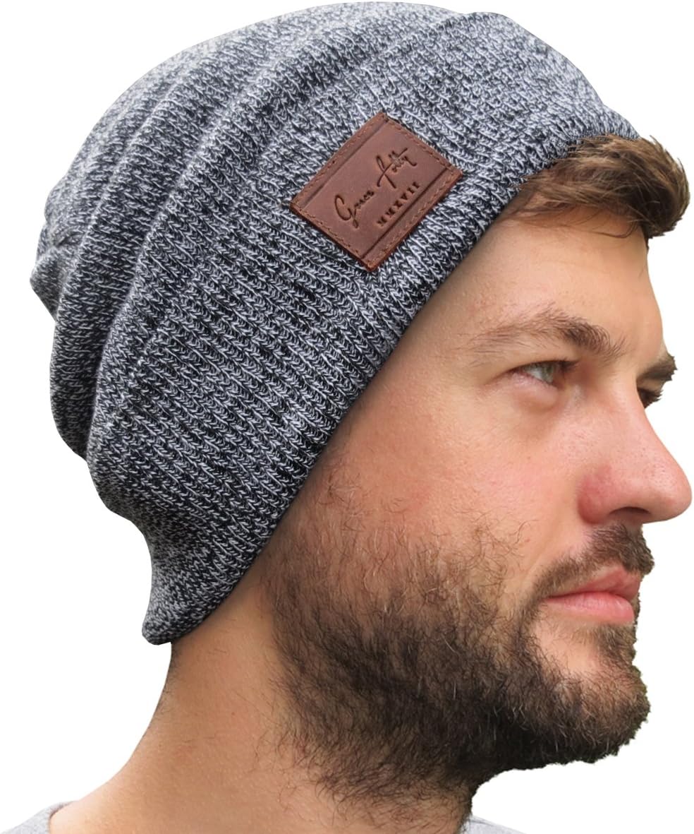 Grace Folly Fold Up Beanie - Cuffed Acrylic Hat Beanies for Women or for Men