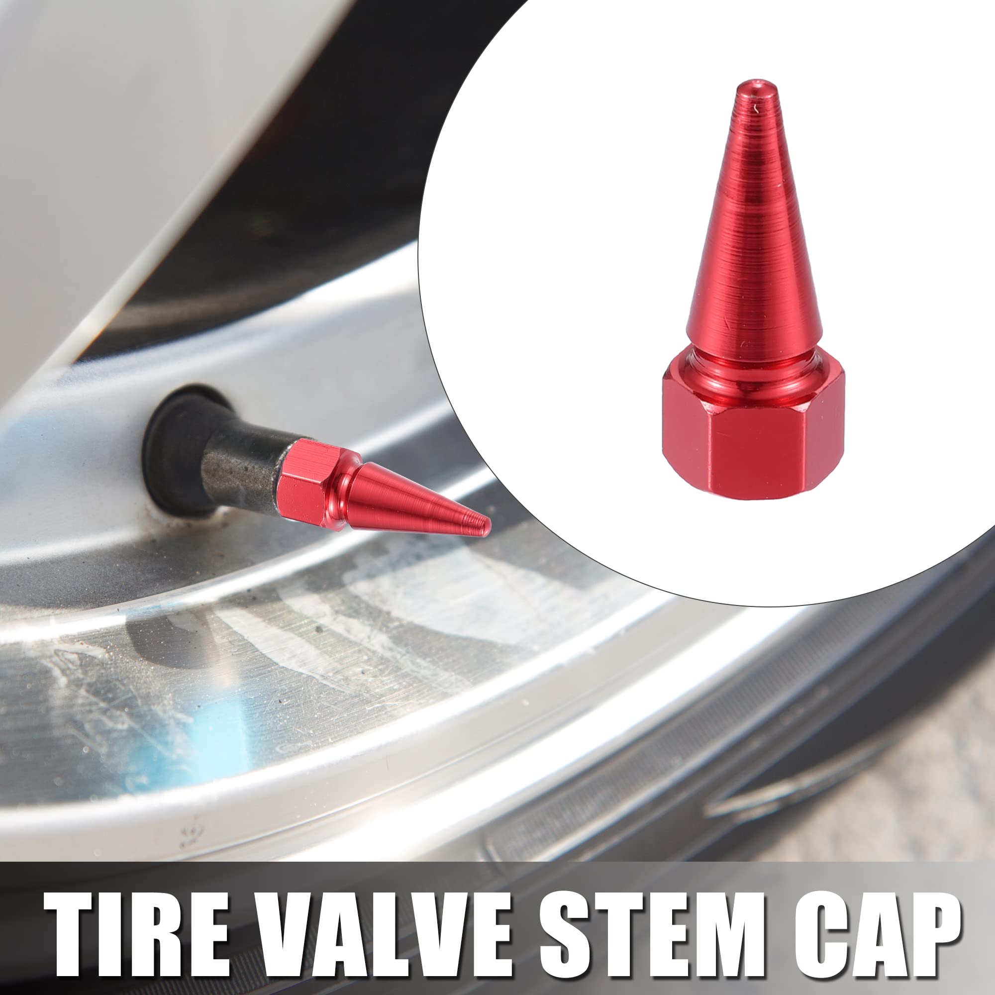 4X CAPUCHONS VANNE Exposes Type Ecrou Vis Voiture Moto Vélo Design