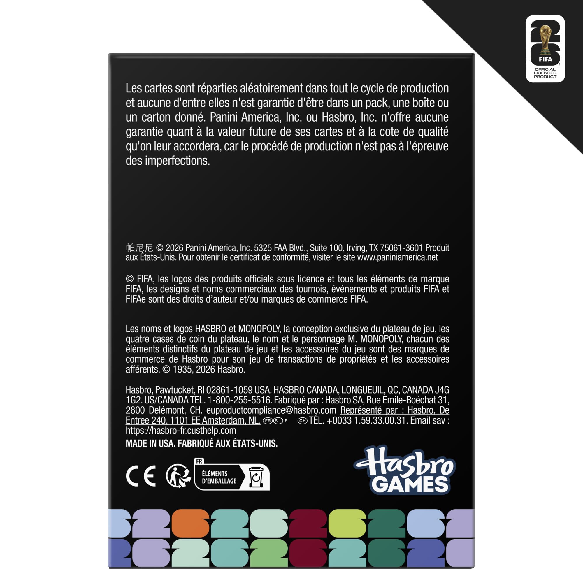 Monopoly Panini Prizm - Scatola di booster per carte collezionabili Mondiali FIFA | Stelle attuali e didascalie | Regali per gli appassionati di calcio