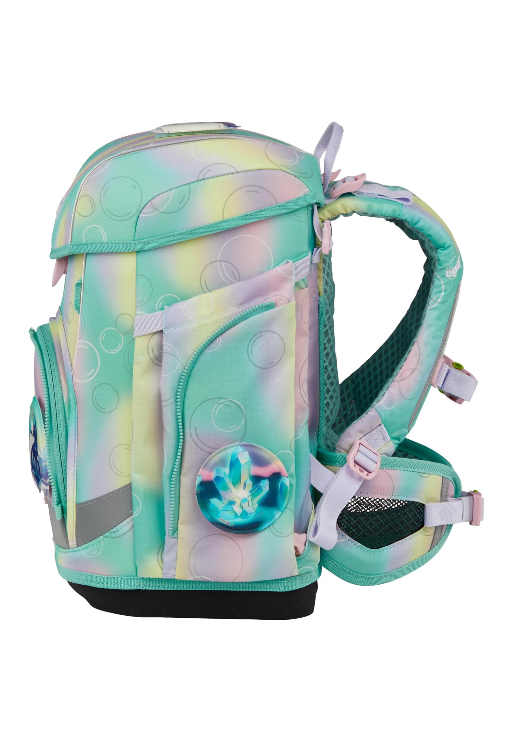 ergobag cubo light Bundle Set AW25/26, ergonomischer Schulranzen, extra leicht, Set 6-teilig, 860 g ZauBärwelt - Mint