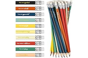 100 Pcs Inspirational Pencils for Students