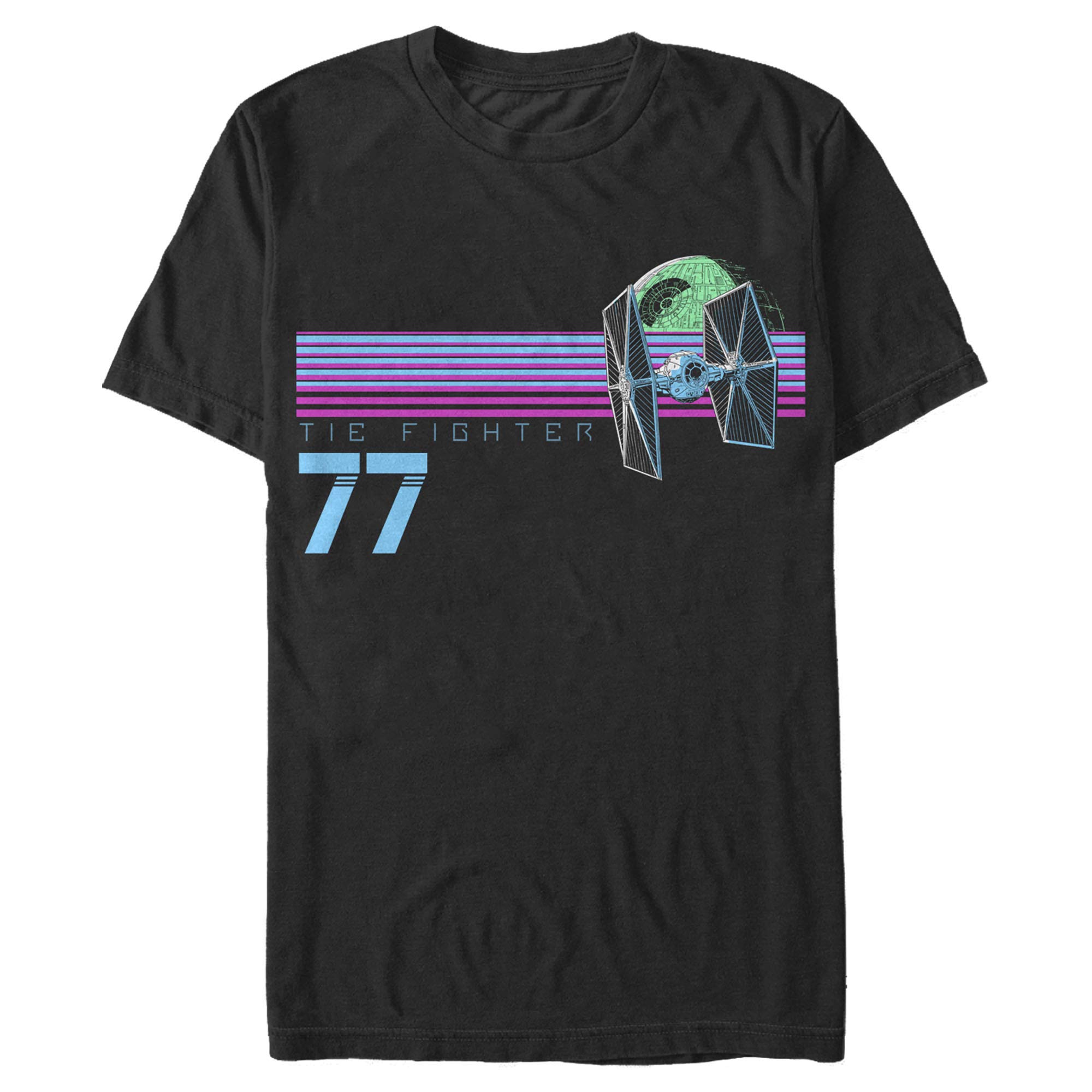 Star Warsmens 1977 Tie Fighter Stripes T-Shirt