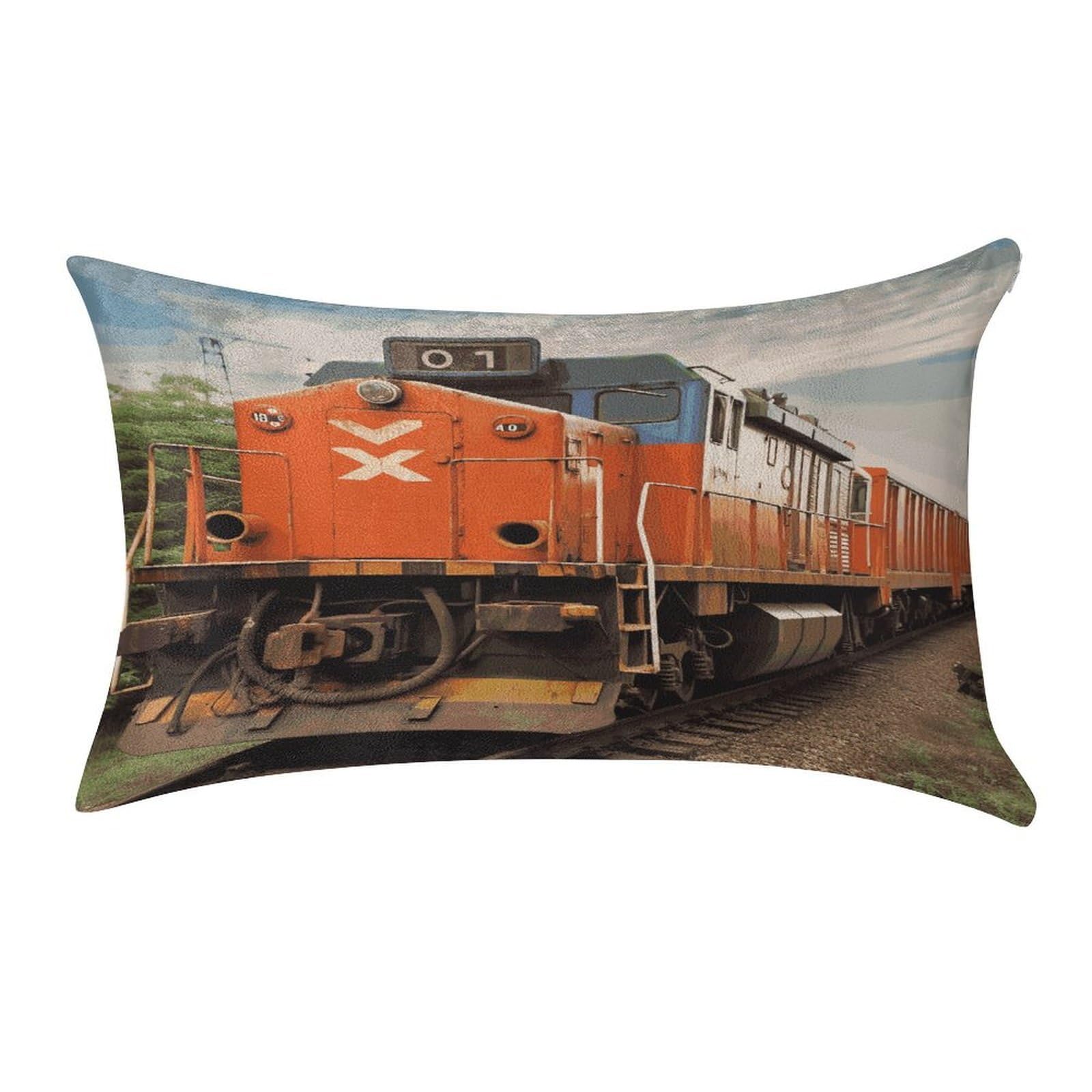 MUSM Train Pillow Case 12"X20" Luxury Velvet Throw Pillow Cover Fade Resistant Cozy Soft Pillowcases Pillow Protector Pillow Shams Lumbar Pillow Shells for Home&Gifts
