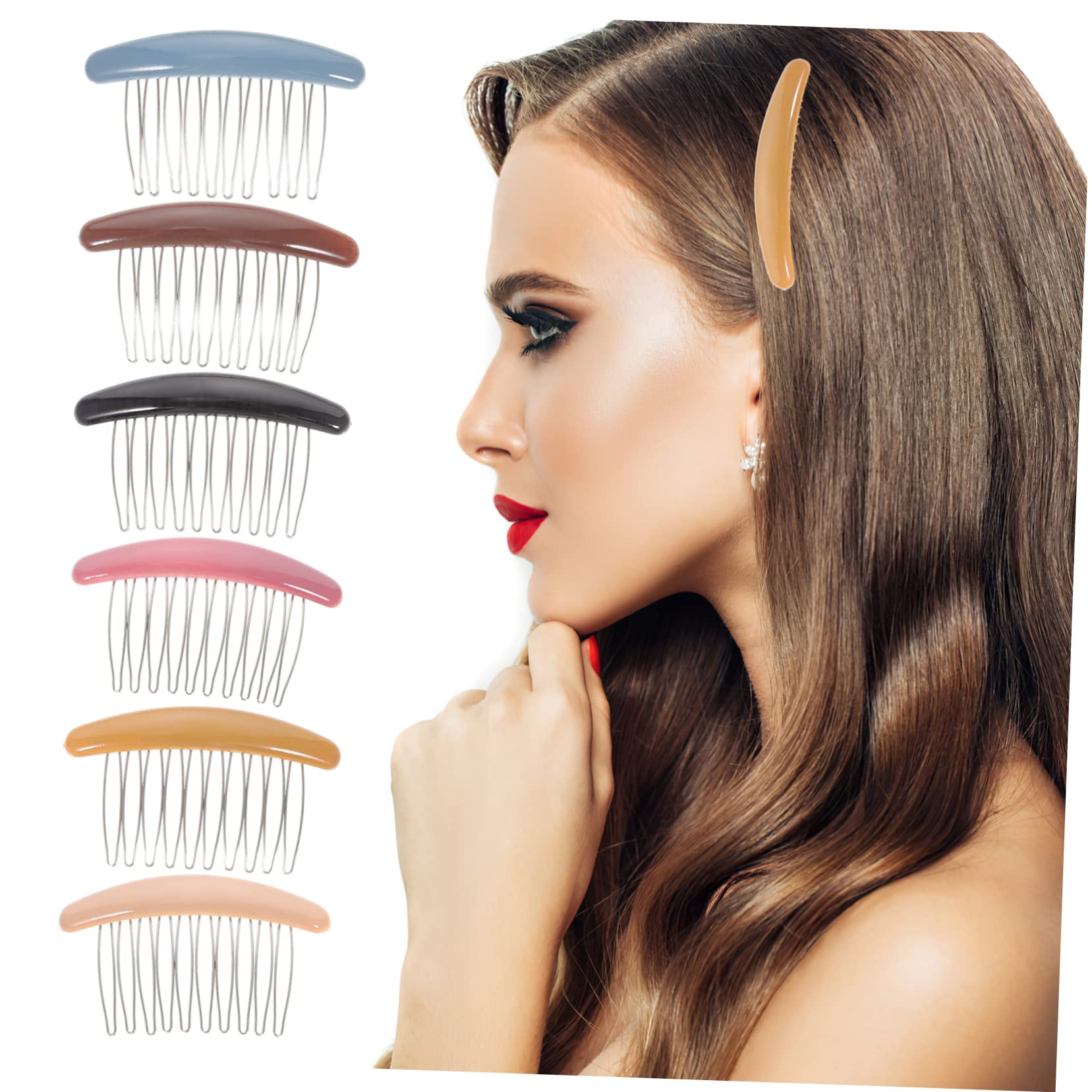 MAGICLULU 4 Set Di Pettini Laterali A Denti Larghi Per Eleganti Accessori Per Per Feste 6 Pezzi * 4