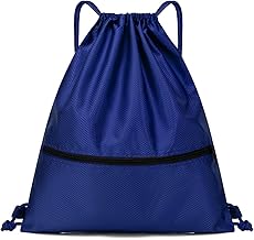 Jsdoin Kordelzugbeutel mit Kordelzug, Turnbeutel damen,Turnbeutel Daypack Gym Bag Mit Aussentasche Verstellbar Tunnelzug Gymsack mit Innentasche für Sport