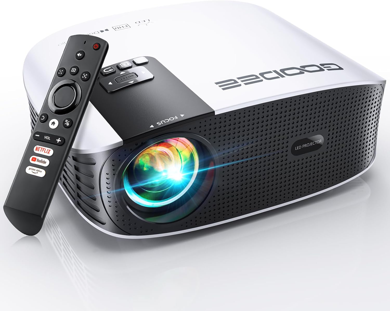 GooDee Smart 4K Projector with 5G WIFI