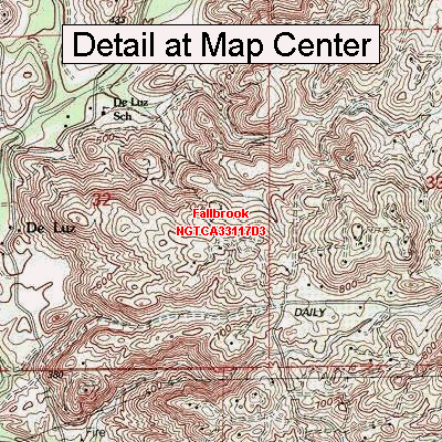 Fallbrook County Maps Amazon.com: USGS Topographic Quadrangle Map - Fallbrook, California ...